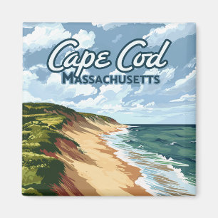 Imã Cabo Cod Beach Seashore Massachusetts Blue