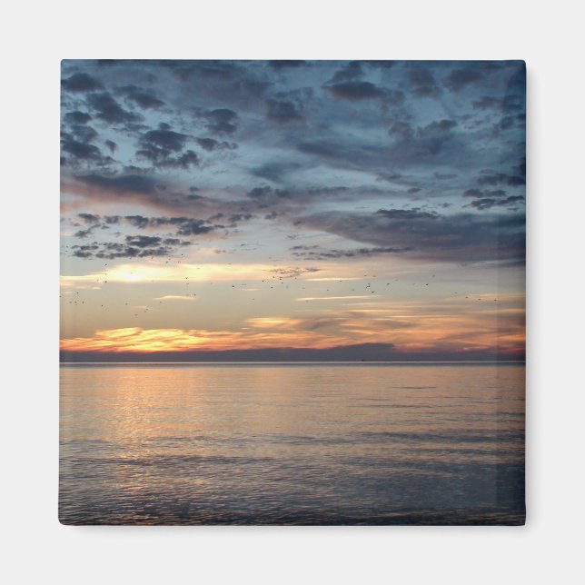 Imã Cabo Cod Beach Sunset Photo Magnet (Frente)