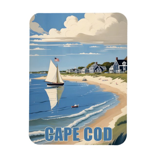 Ímã Cabo Cod Massachusetts (Vertical)