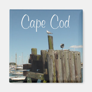 Imã Cabo Cod, Massachusetts Sunset Souvenir Magnet