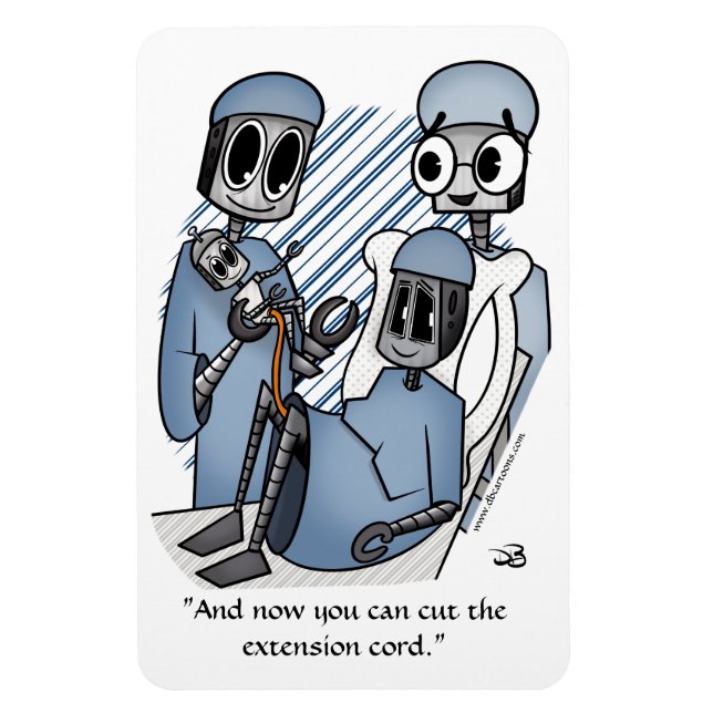 Ímã Cabo de extensão branco (Vertical)