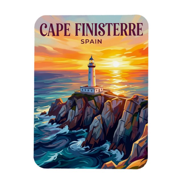 Ímã Cabo Finisterra Espanha (Vertical)