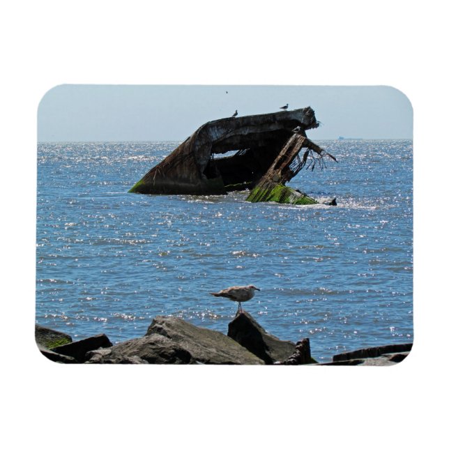 Ímã Cabo May Shipwreck (Horizontal)