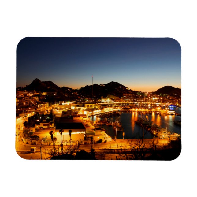 Ímã Cabo San Lucas Cityscape Ao Sunset, México (Horizontal)