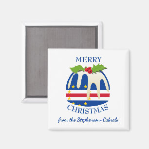 Imã CABO VERDE Cabo Pudim de Natal Festivo Natal
