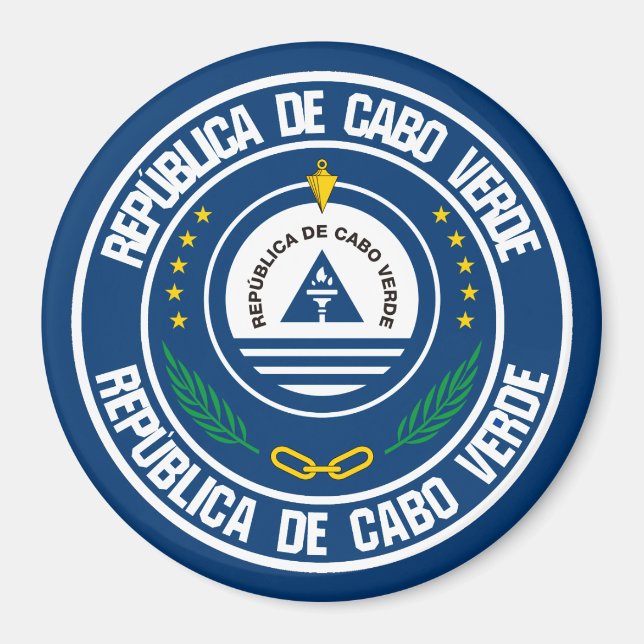 Imã Cabo Verde Round Emblem (Frente)
