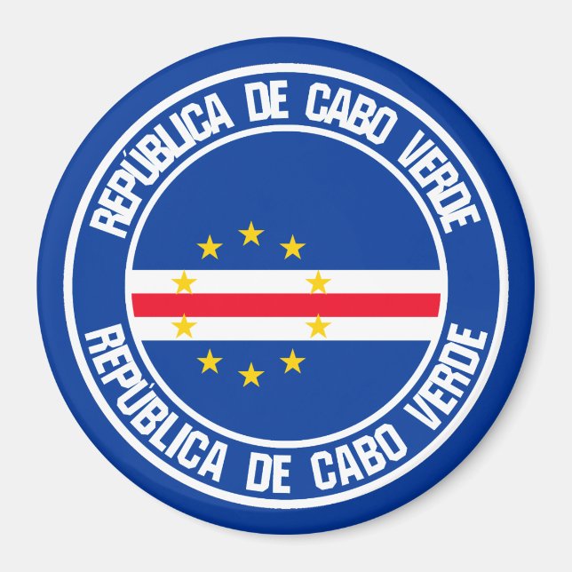 Imã Cabo Verde Round Emblem (Frente)