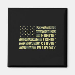 Imã Caça À Pesca Ama Todos Os Dias Camo American Fla