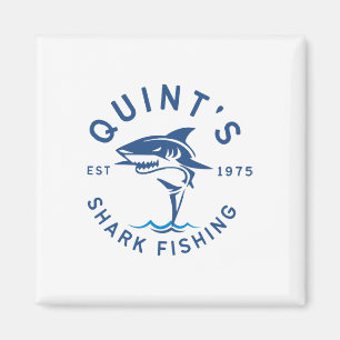 Imã Caça ao Tubarão Vintage Quint 1975 Retro