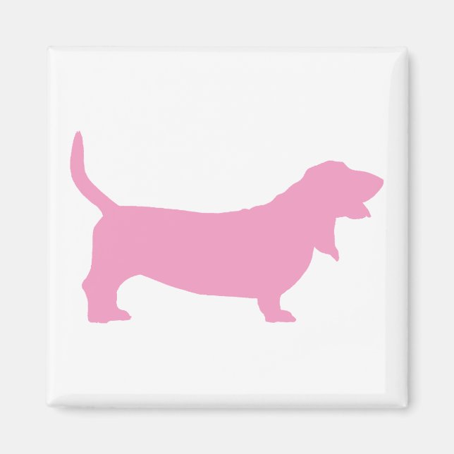 Imã Caça-Basset (rosa) (Frente)