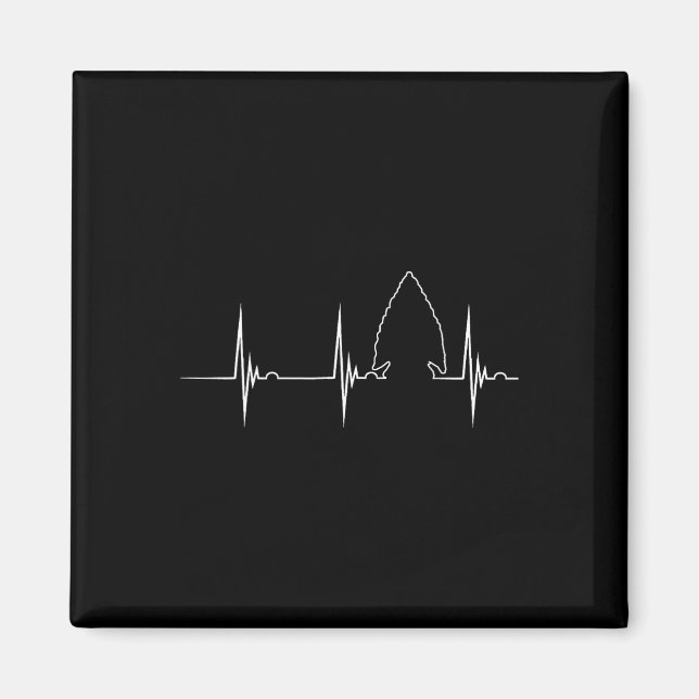 Imã Caça De Pontas De Seta De Coração Ekg Pulso Hunter (Frente)