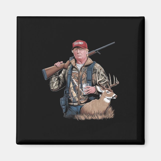 Imã Caça De Trump (Frente E Trás) Faça Caça G (Frente)