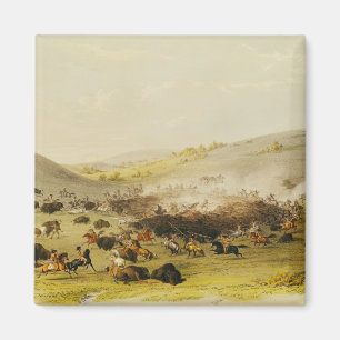Imã Caça do búfalo, bordadura, c.1832