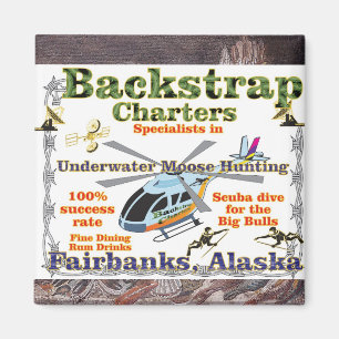 Imã Caça Submarina de Alce com Backstrap Charters Alas