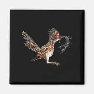 Imã Caçador de Pássaros Engraçado Roadrunner Scorpion 