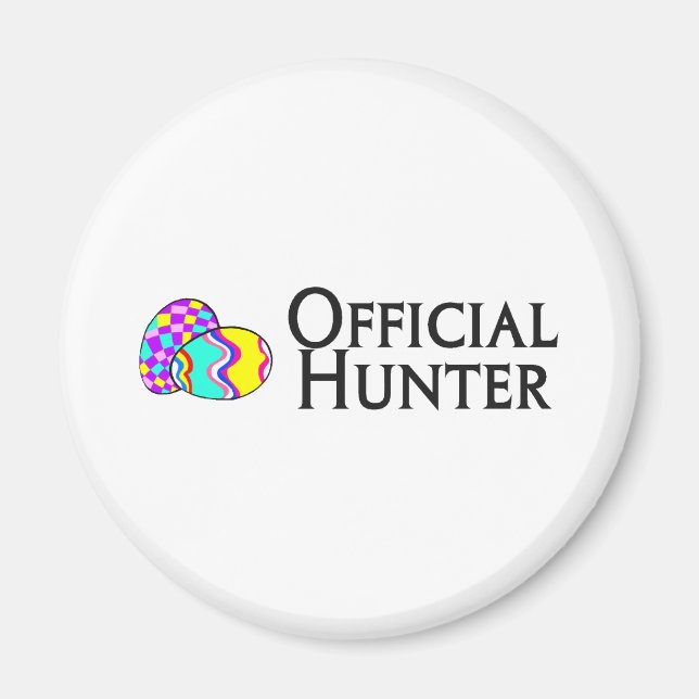 Imã Caçador Oficial de Ovos de Páscoa (Frente)