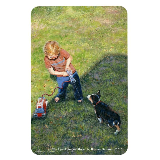 Ímã "Caçadora de Dragões do Quintal" Magneta flexível (Vertical)