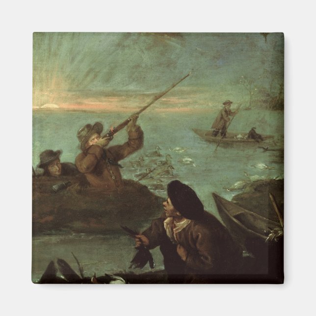 Imã Caçadores atirando em Patos (óleo na canvas) (Frente)
