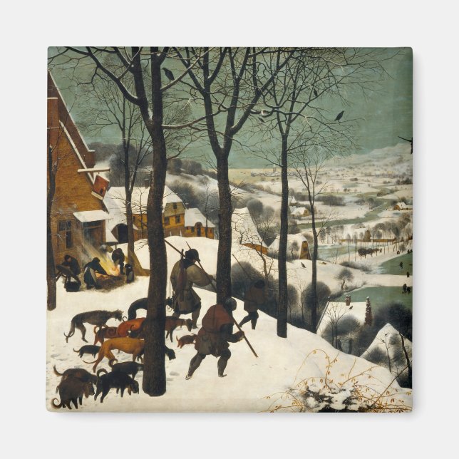 Imã Caçadores na neve (por Pieter Bruegel, o Velho) (Frente)