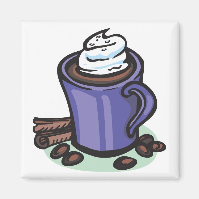 Imã cacau chocolate quente (Frente)