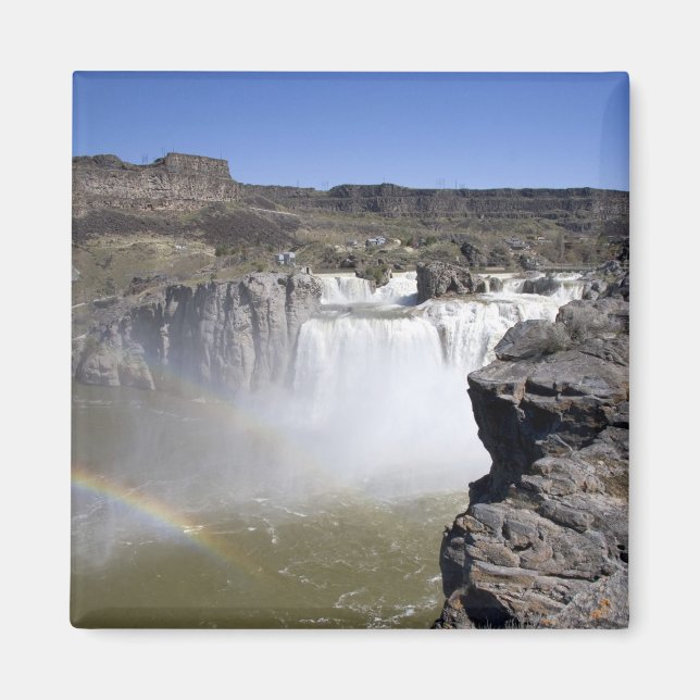 Imã Cachoeira de Shoshone no rio Snake em Twin Falls, (Frente)