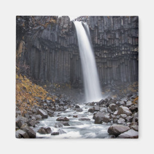 Imã Cachoeira de Svartifoss no ímã quadrado de
