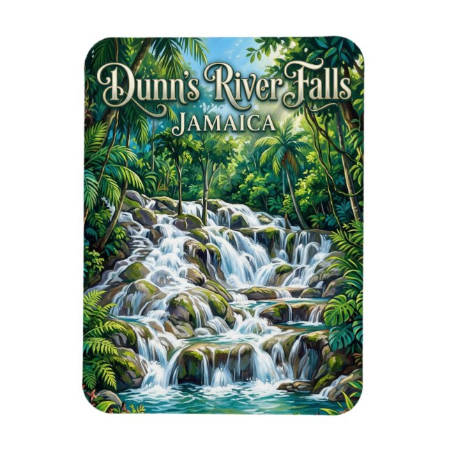 Ímã Cachoeira do Rio Dunn Jamaica (Vertical)