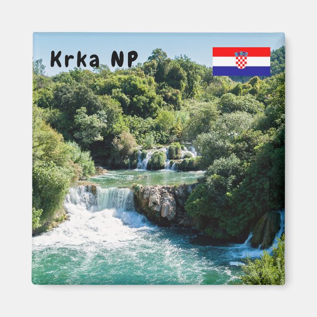 Imã Cachoeira no Parque Nacional Krka - Dalmácia, Croá (Frente)