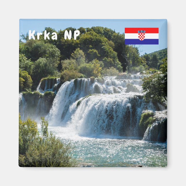 Imã Cachoeira no Parque Nacional Krka - Dalmácia, Croá (Frente)