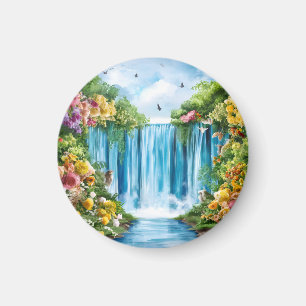 Imã Cachoeira pintada à aquarela