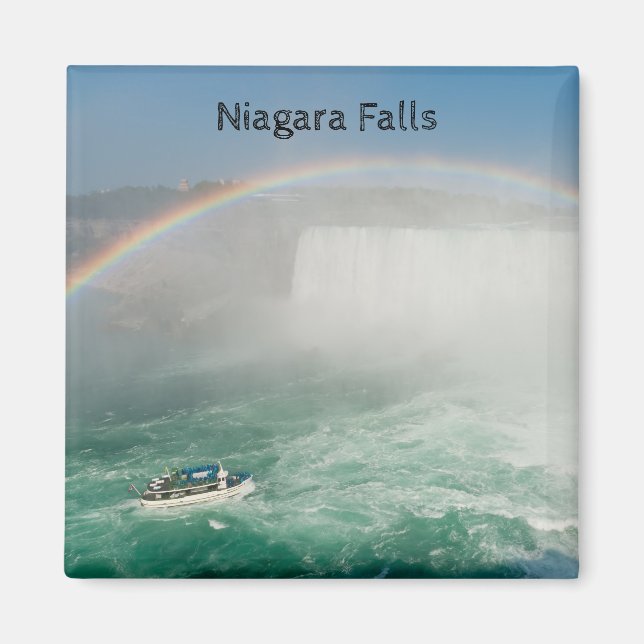 Imã Cachoeiras Boat e Horseshoe de Niagara Falls (Frente)