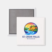 Cachoeiras de St. Croix Wisconsin Rio Cénico & Fal
