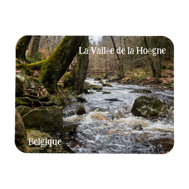 Ímã Cachoeiras pitorescas do rio do vale de Hoegne (Horizontal)