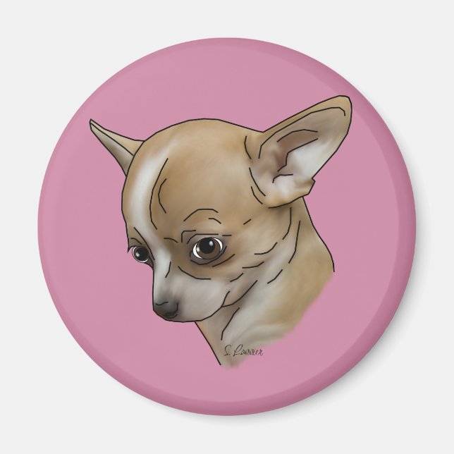 Imã Cachorrinho Chihuahua Culpado (Frente)