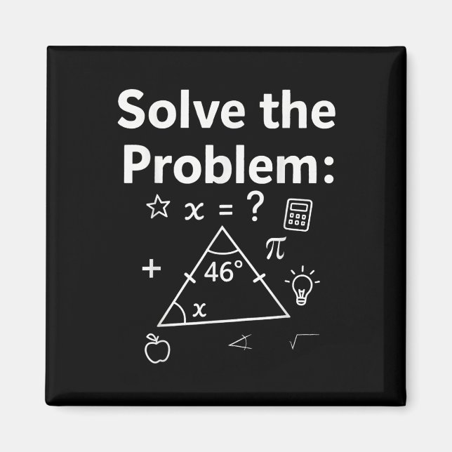 Imã Cachorro 67 Meme de Matemática Resolva o Problema  (Frente)