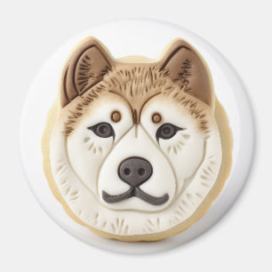 Imã Cachorro Akita Inspirado em 3D