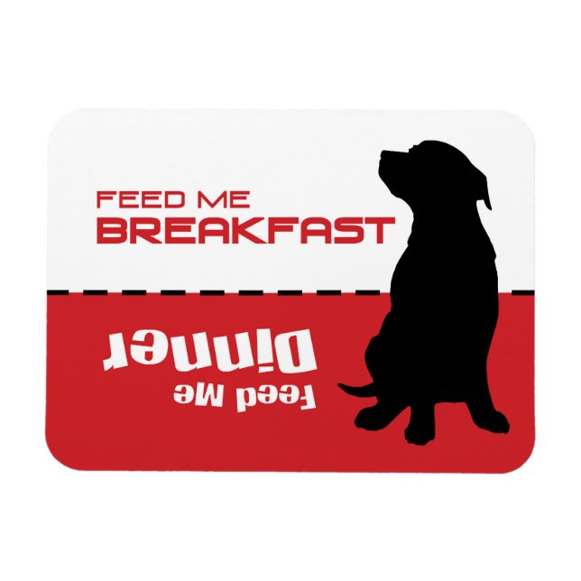 Ímã Cachorro alimentando-me O Cachorro do Magnet está  (Horizontal)