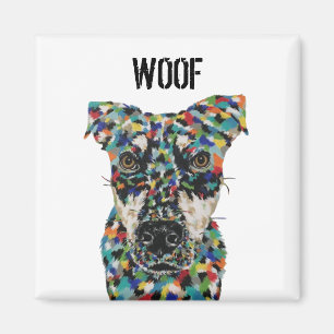 Imã Cachorro Artístico Mã