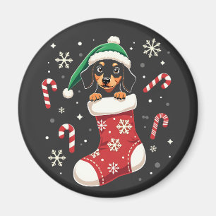 Imã Cachorro Beagle Vestindo os amantes de Natal do Pa