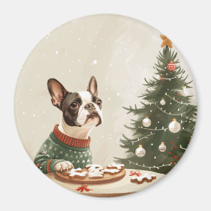 Imã Cachorro Boston Terrier Natal
