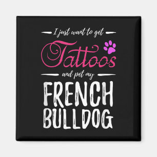 Imã Cachorro Bulldog Francês Lover Tattoo Encantado Ca