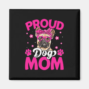 Imã Cachorro Bulldog Francês Mãe Dia de as mães Mensag