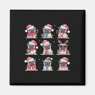 Imã Cachorro Cachorro Luzes De Natal Engraçadas Cachor