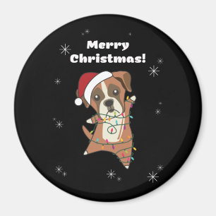 Imã Cachorro Cachorro Natal Neve Cães de inverno