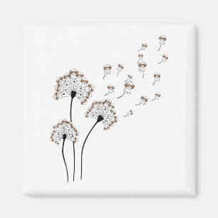 Imã Cachorro Chupa Chupa Chupa Chupa Dandelion Engraça
