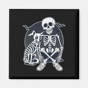 Imã Cachorro Como Bones Halloween Skeleton
