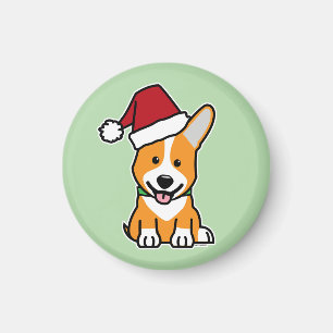 Imã Cachorro corgi filhote Pembroke galês chapéu de Na