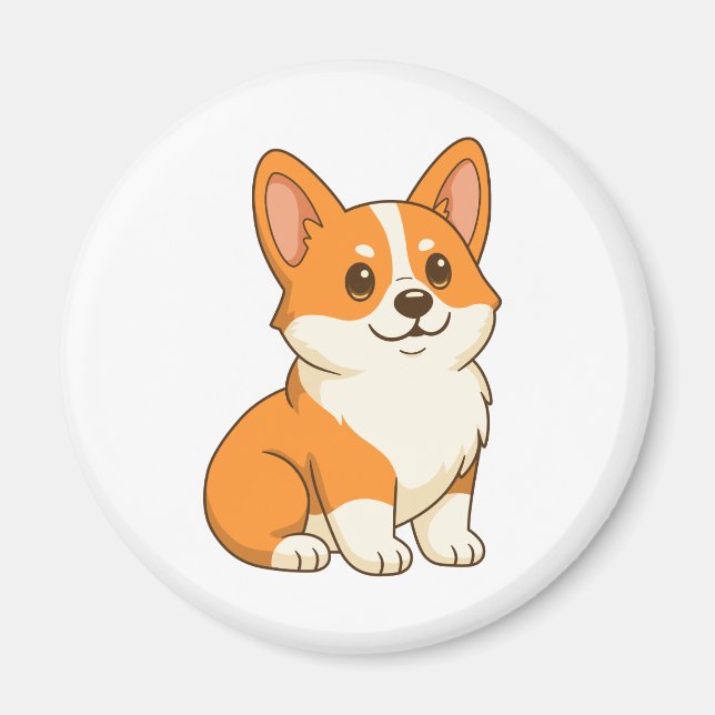 Imã Cachorro Corgi Fofo (Frente)