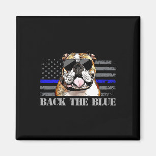Imã Cachorro da Polícia de Bandeira Americana da Linha