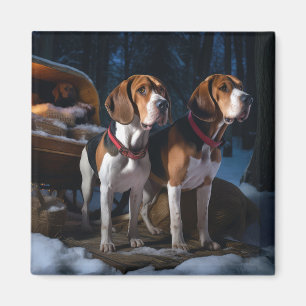 Imã Cachorro-da-raça-English-Foxhound Americano Natali